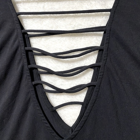 California women’s size medium black coverup dress - Picture 3 of 5